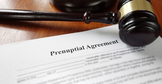 prenuptial agreement document